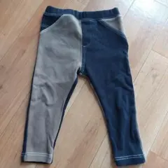 Lee 80サイズ パンツ 黒/茶色