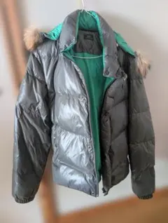 LACOSTE ダウンジャケット グレー グリーン