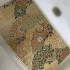 袋帯 ゴールド 扇面文様 華文様のサムネイル
