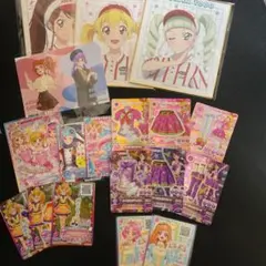 アイカツ 色紙 アイカツカード 星宮いちご ピンクトルテコーデ 紫吹蘭 ユリカ