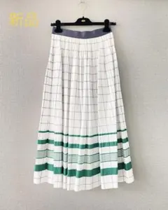 新品タグ付定価3万8千円！PLAIN PEOPLE＊ピンタックチェックスカート