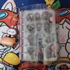 シール帳　完成品　ラブブ　LABUBU ボンボンドロップシール　キーホルダー付き