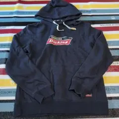 Dickies ネイビー フード付きパーカー Lサイズ