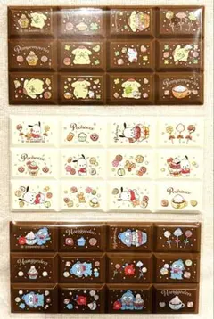 サンリオちょこぶろっくしーる　ポムポムプリン・ポチャッコ・ハンギョドン