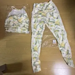 新品未使用SUKALA ボタニカルシャーリングレギ ンス リントスル