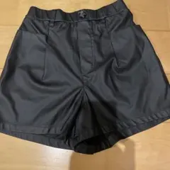 OLIVE des OLIVE 合成皮革 ショートパンツ F ウエストゴムのサムネイル