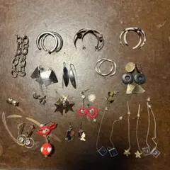 ユニークデザインピアス19点セット