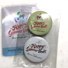 Disney×ミセスグリーンアップル☆コラボ☆缶バッチ2個 ステッカー付き