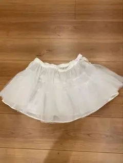 ホワイト チュール パニエ