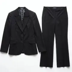 美品 セオリー 3点セットアップ スーツ ジャケット パンツ スカート 黒 M