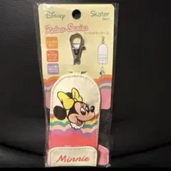 ミニーマウス リール付キーケース 鍵 入れ ディズニー レトロ スケーター