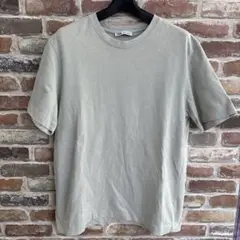 ZARA グレー Tシャツ Mサイズ(Lサイズ相当)メンズ