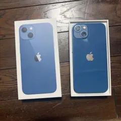 iPhone13 128GB ブルー SIMフリー 修理歴なし 箱・純正ケーブル - メルカリ