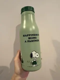 スターバックス　スヌーピー ステンレスロゴボトル　タンブラー　グリーン