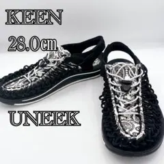 KEEN ユニーク ペイズリー柄 28cm サンダル ブラック UNEEK