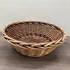 作家物 山葡萄 工芸品 天然素材 楕円形 バスケット トレー かご 籠 2