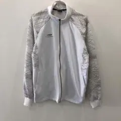 J1555 TIGORA ホワイト ジップアップジャケット メンズ L