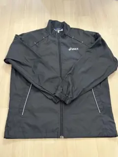 asics ブラック ウィンドブレーカー　レディースS