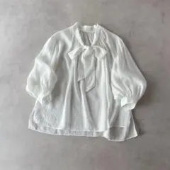 美品✨ボールジィ ロロンフラワーエンブロイダリー ギャザースリーブ