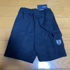 コムサイズム　COMME CA ISM ズボン　パンツ　ハーフパンツ　黒　ロゴ