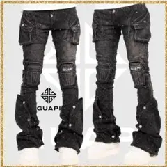 ari様購入予定 GUAPI グアピ フレアデニム ブラック 32 完売品 - メルカリ