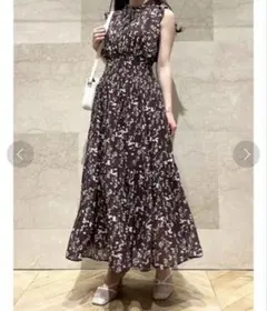 スナイデル Sustainableフリルプリーツワンピース