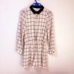 【オールインワン】グラフチェック柄  apart by rowlys Mサイズ