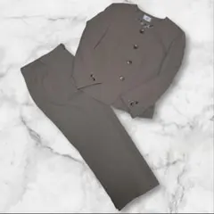 EVE CHATEAU ノーカラージャケット　ワイドパンツ　セットアップ　スーツ