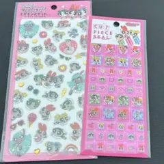 エポキシステッカー　カットピースシール　パワーパフガールズ