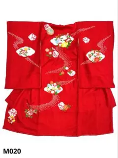 祝着 産着 一つ身 お宮参り 紋意匠 刺繍 絞り 女児 長襦袢セット M020