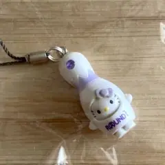 非売品　平成レトロ　ハローキティ ROUND1 コラボ ストラップ 根付け