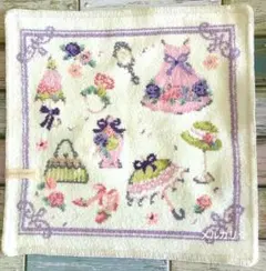 ジルスチュアート　ハンカチ　シェニール織　ガーリー