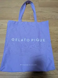 ジェラピケ　GELATO PIQUE トートバッグ パープルのサムネイル