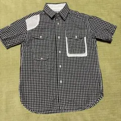 GLOBALWORK 半袖ギンガムチェックシャツ M 美品