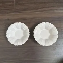 桜色花形陶器小皿 2枚セット