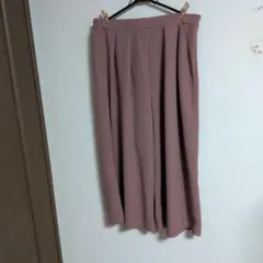 ピンクベージュ ガウチョパンツ 4L