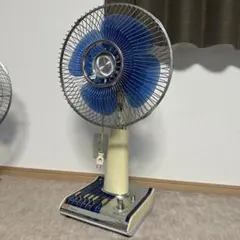昭和レトロ 日立 扇風機 H-30TH さわ風 ブルー アンティーク 撮影小物