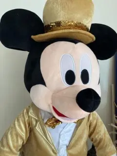 ミッキーマウス ゴールドタキシードぬいぐるみ