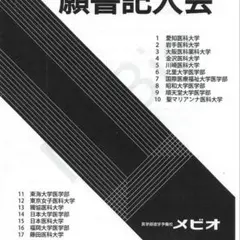 2024年度 医学部専門予備校 メビオ 私立医学部 願書 出願 プリント