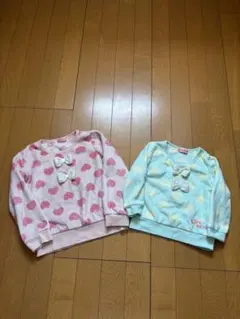 キスドロップ　姉妹お揃い　ふわふわ　長袖　トップス　90 110サイズ