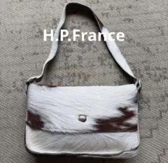 【希少】H.P.France アッシュペーフランス　ハラコショルダーバッグのサムネイル