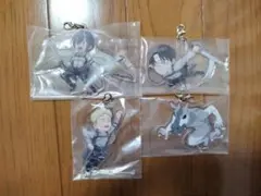 一番くじ 進撃の巨人 ～それぞれの決意～ F賞 つながるアクリルチャーム 4種