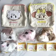 新品未使用　mikko フェイスポーチ　ガチャセット　もこもこポーチのおまけ付き