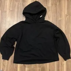 oblekt オブレクト パーカー 黒 ブラック フリーサイズ ワンポイント