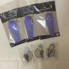 ツイステ ミニアクリルスタンド&ルームキーチャーム アズール ジェイド フロイド