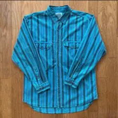 80s CARGO 長袖 ストライプシャツ