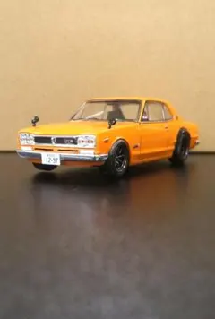 0310 プラモデル 組立済み シルバー 日産 スカイライン 2000GT-R