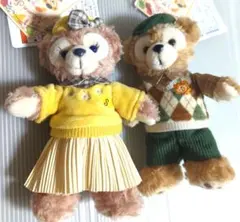 オータム・ストーリーブック　ぬいぐるみバッジ　ダッフィー　シェリーメイ　ぬいば