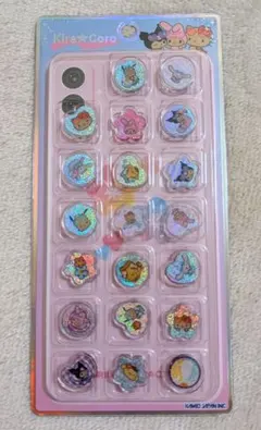 キラコロ　おはじきシール　日焼けサンリオキャラクターズ