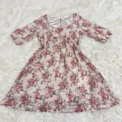y2k 花柄チュニック　森ガール　姫ギャル